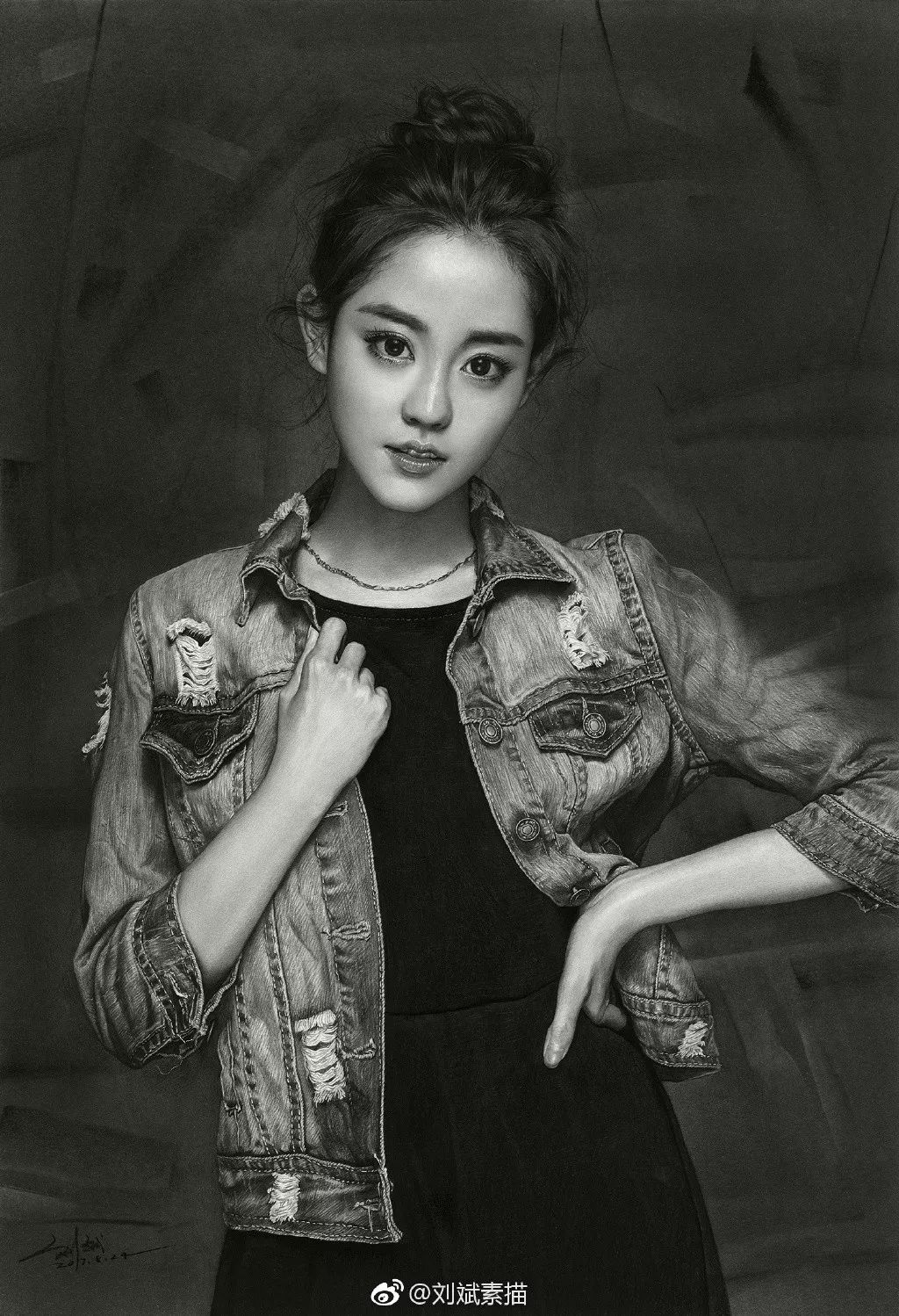 劉斌最新素描，展現(xiàn)藝術(shù)變化，成就自信之作